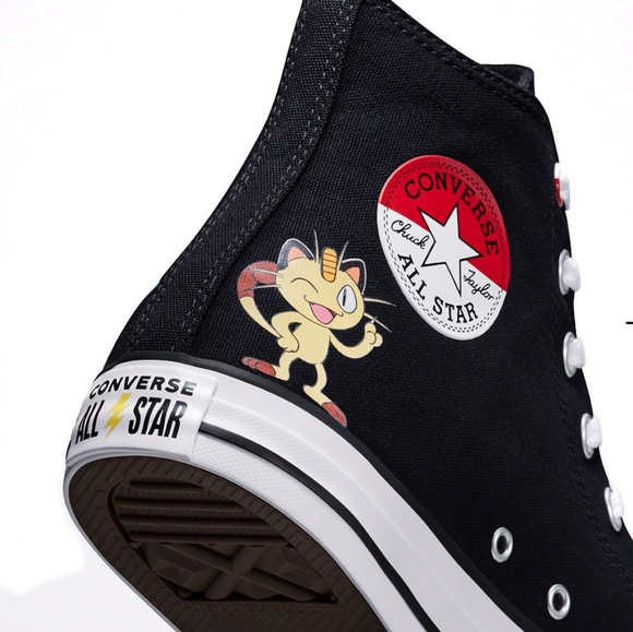 Converse x Pokémon Chuck Taylor All Star High Tops Youth Size 3 - Picture 4 of 11